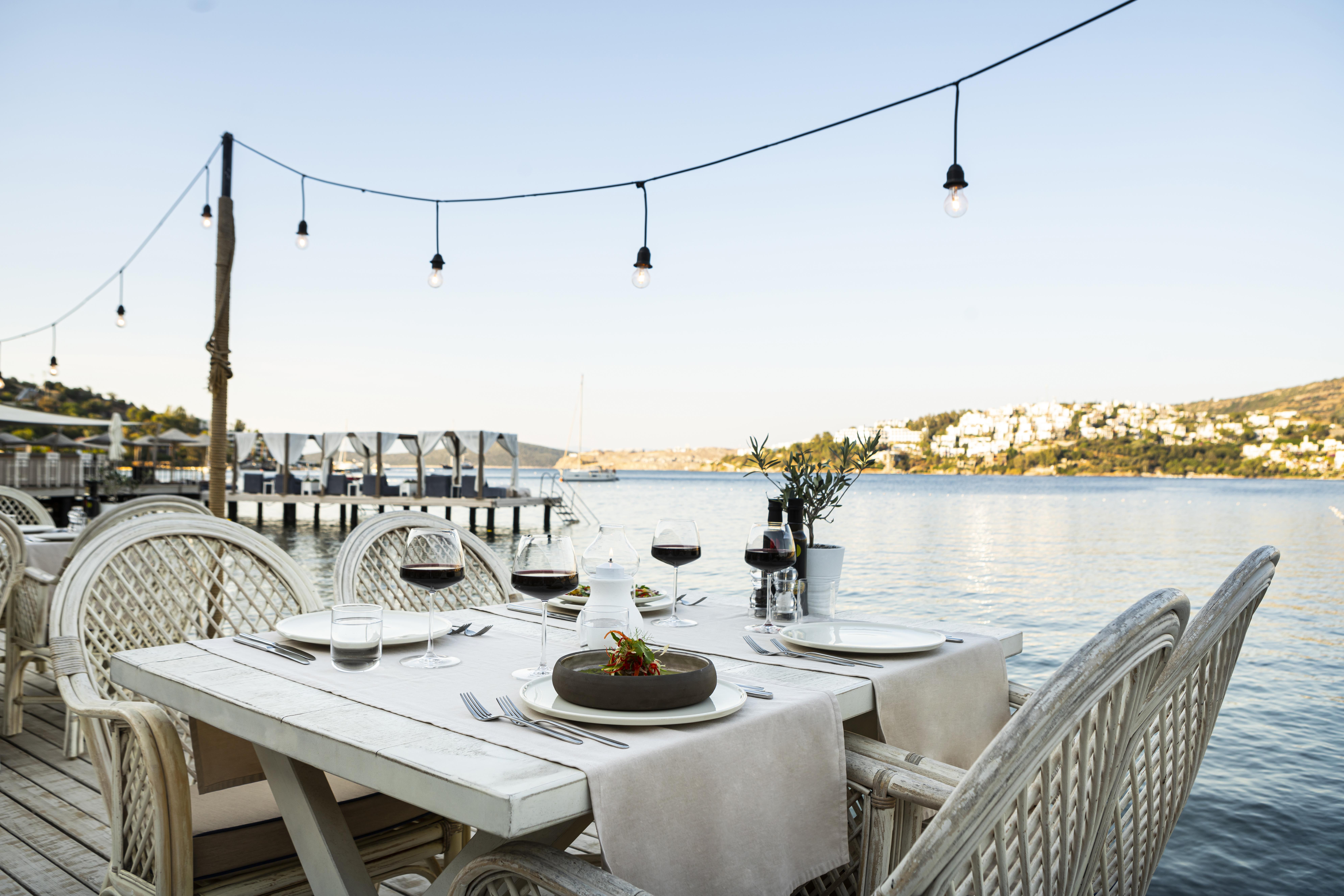 Cape Bodrum Luxury Hotel & Beach Гюндоган Екстериор снимка The restaurant