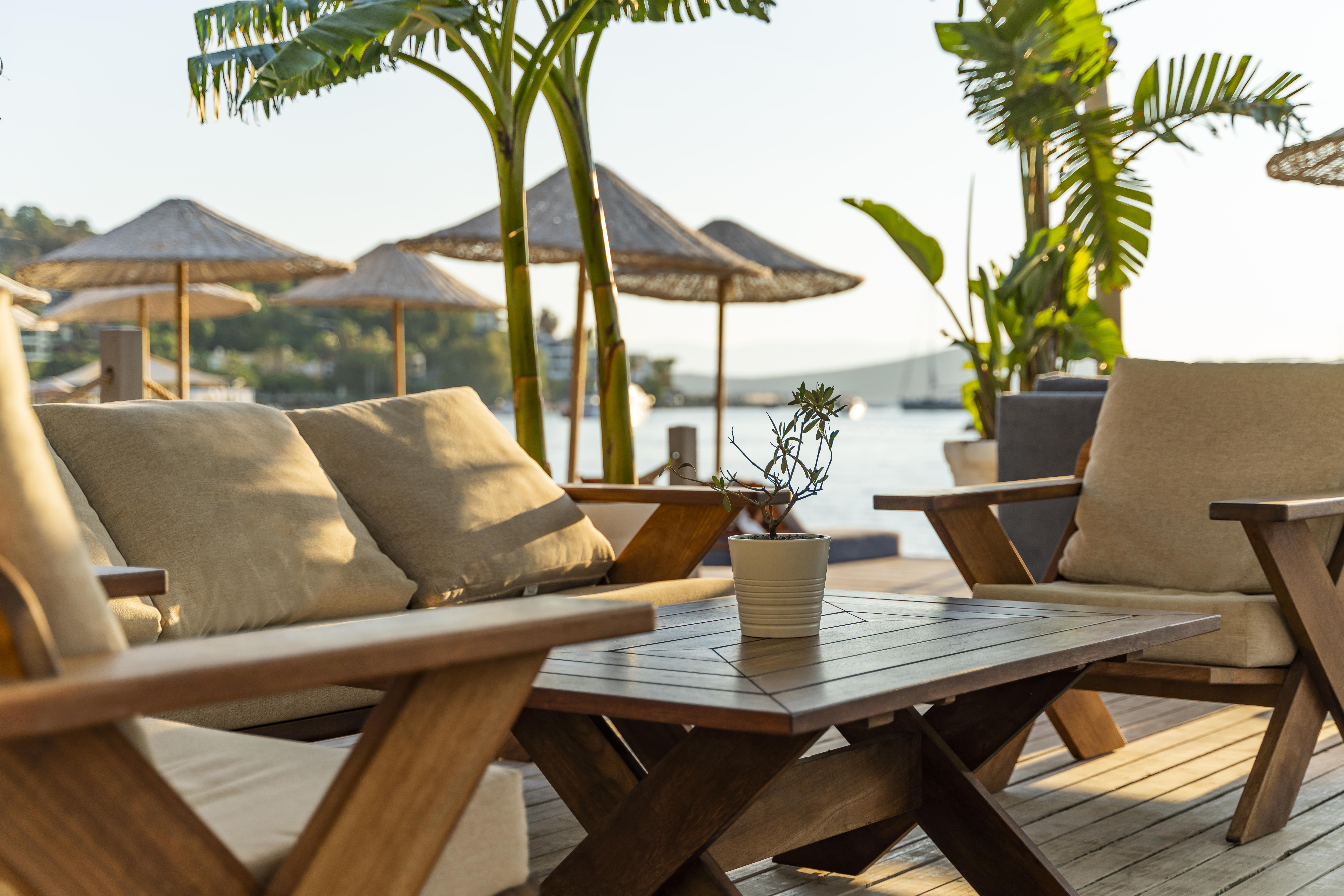 Cape Bodrum Luxury Hotel & Beach Гюндоган Екстериор снимка The beach bar